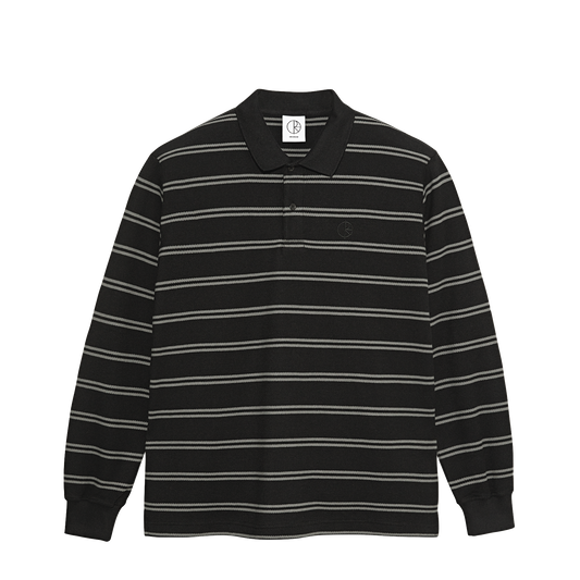 Polar Skate Co Stripe polo L/S black