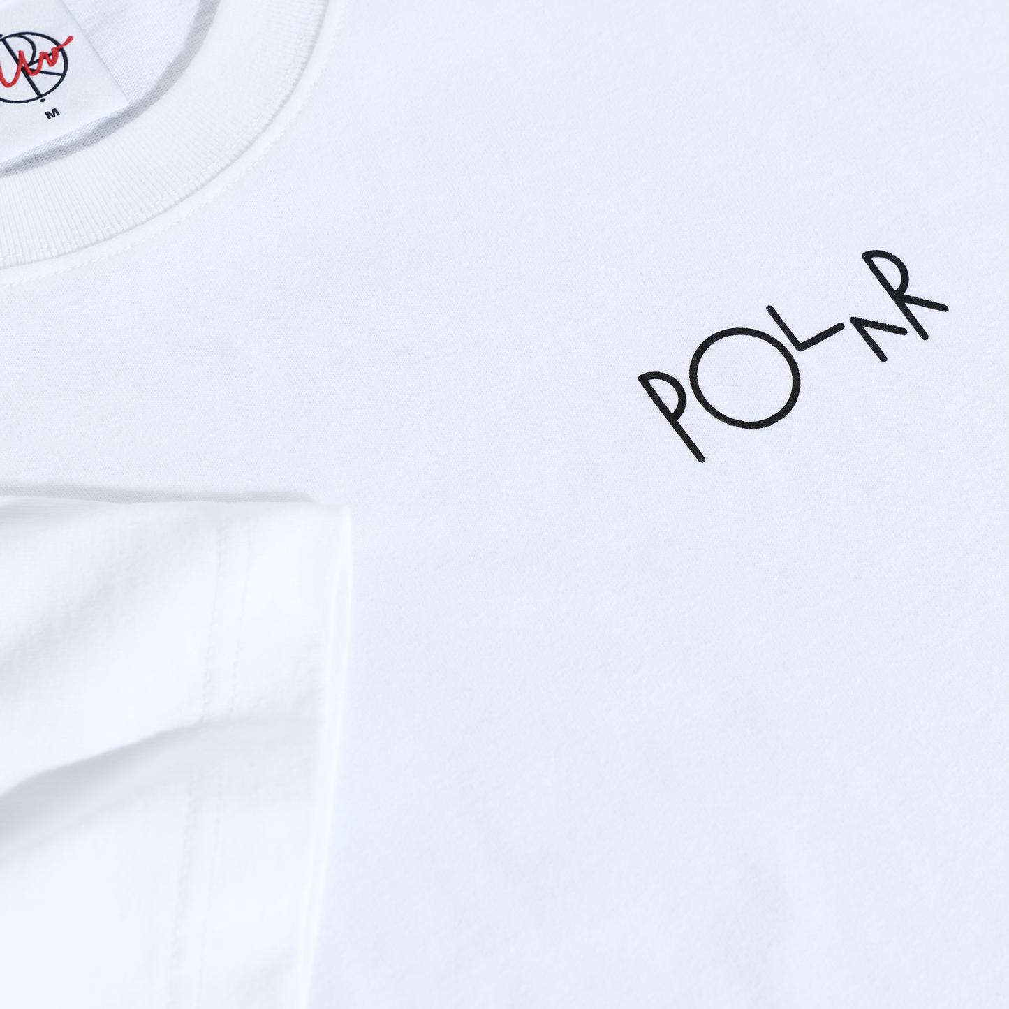 Polar Skate Co Fill Logo tee Happy Sad white