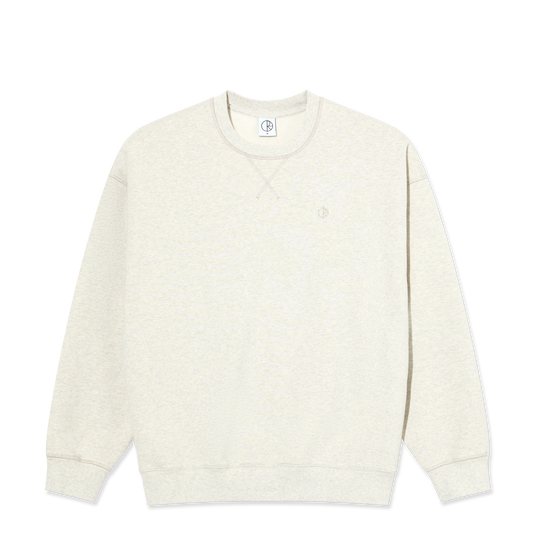 Polar Skate Co Frankie crewneck ivory grey melange
