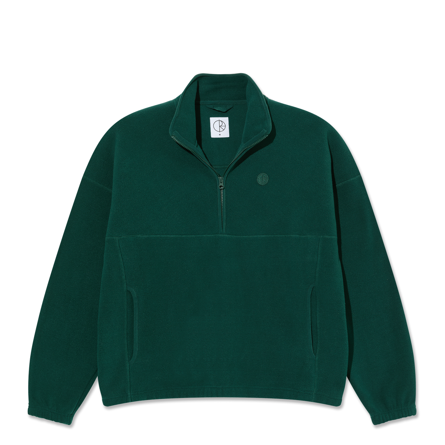 Polar Skate Co Ivan half zip sweatshirt dark emerald