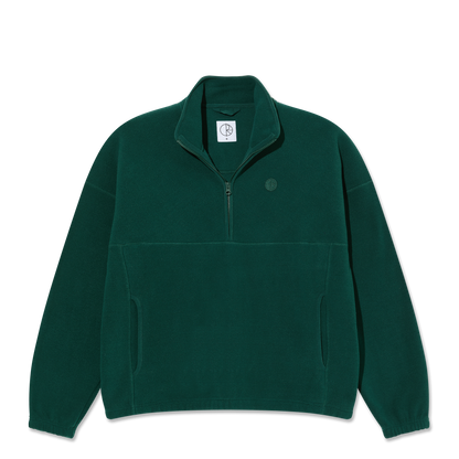 Polar Skate Co Ivan half zip sweatshirt dark emerald