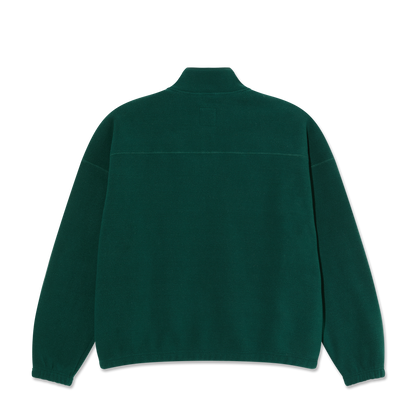 Polar Skate Co Ivan half zip sweatshirt dark emerald