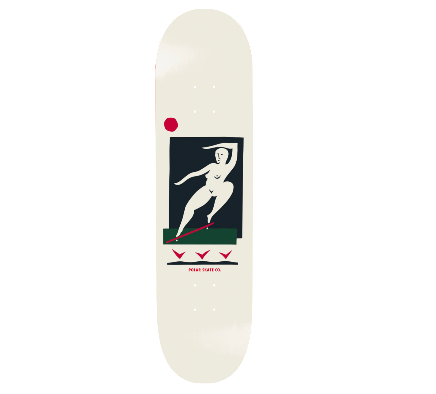 Polar Skate Co bs smith deck cream 9''