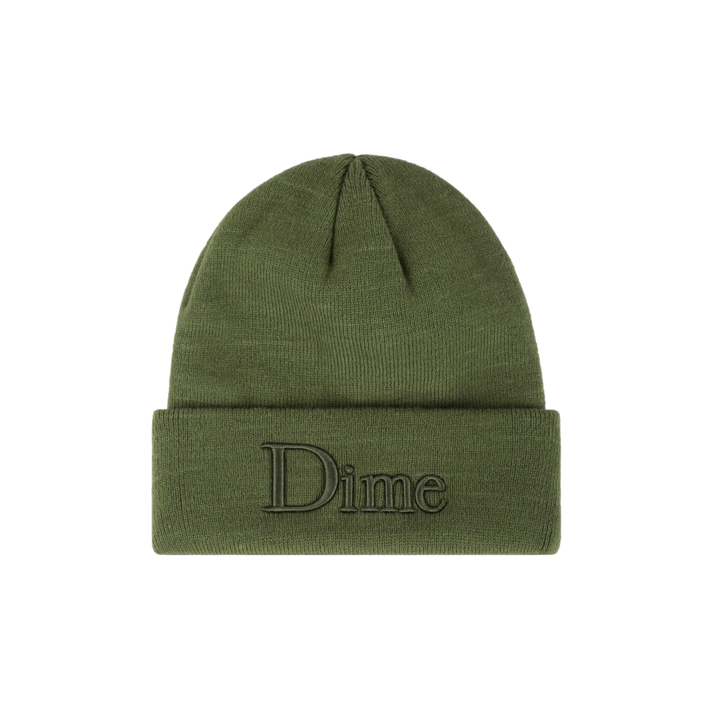 Dime beanie Classic Logo 3D olive green