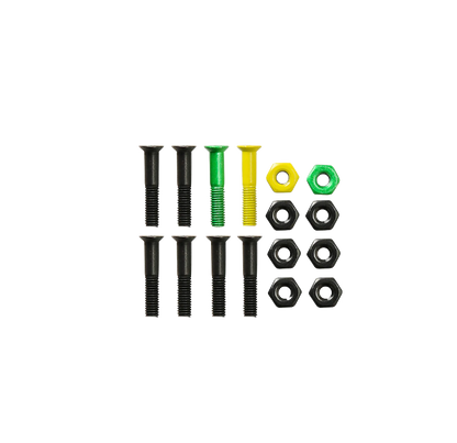 Shake Junt Bolts hardware black green yellow 1"