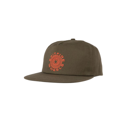 Spitfire Classic 87 Swirl snapback cap olive red