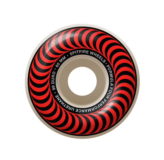 Spitfire Classics F4 wheels 60mm 99D white red