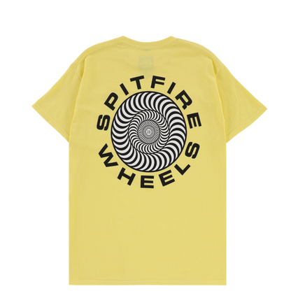 Spitfire tee Classic 87 Swirl banana black white