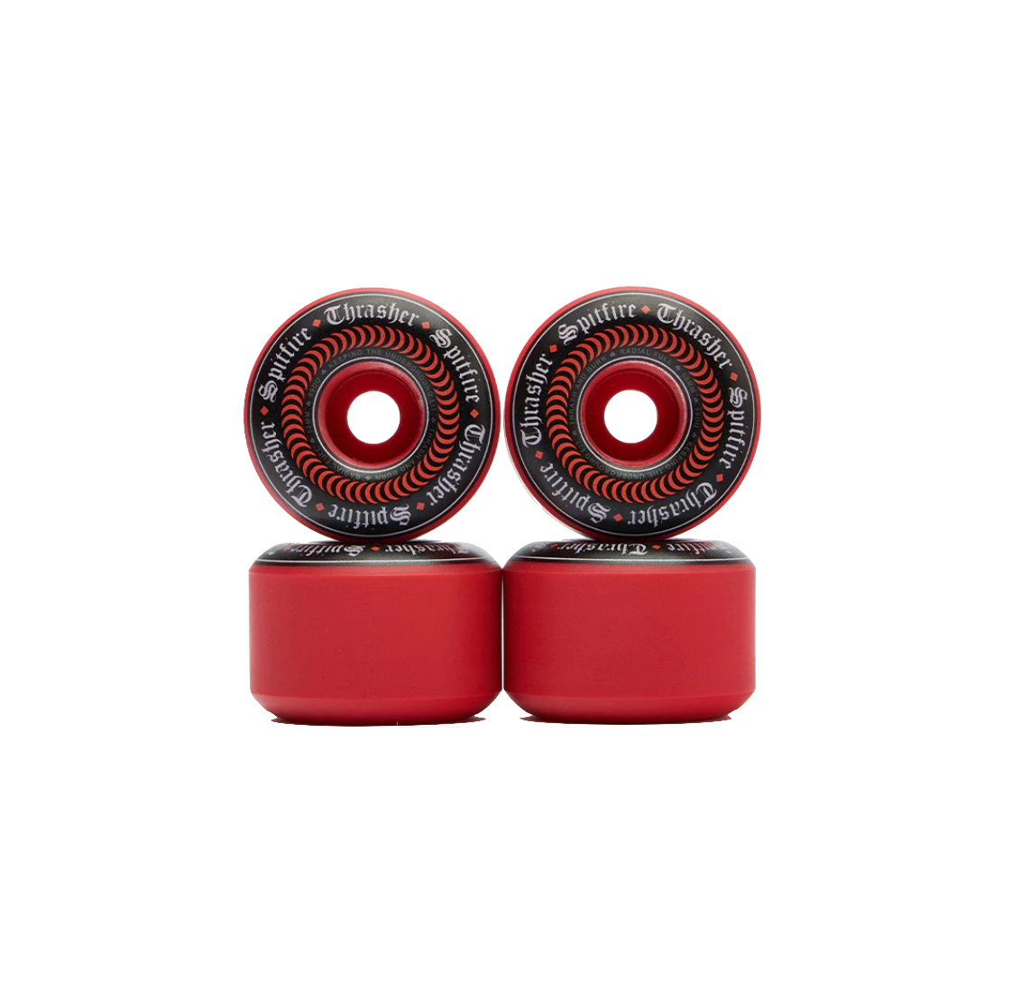 Spitfire wheels X Thrasher Formula Four Oath Radial Full 58mm 99A red