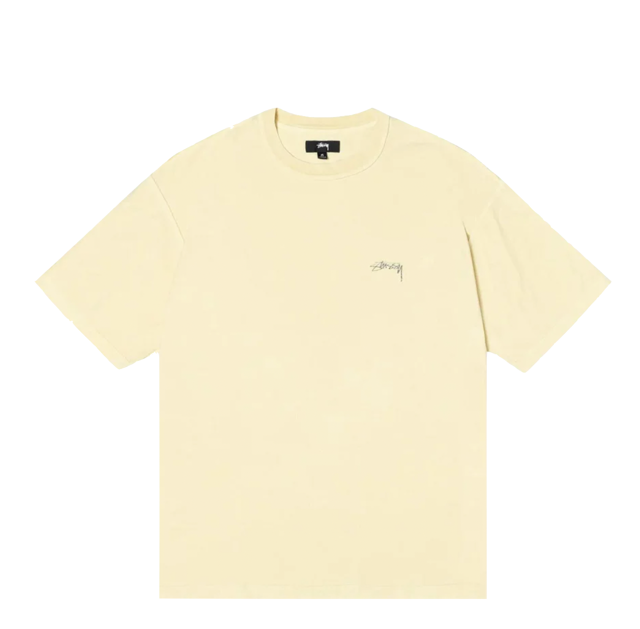 Stüssy Pigment Dyed Inside Out crew pale yellow