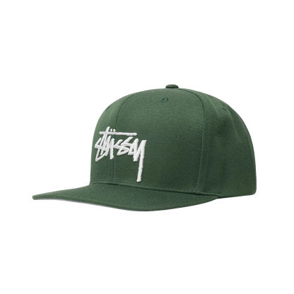 Stüssy cap Big Stock High Crown logo forest