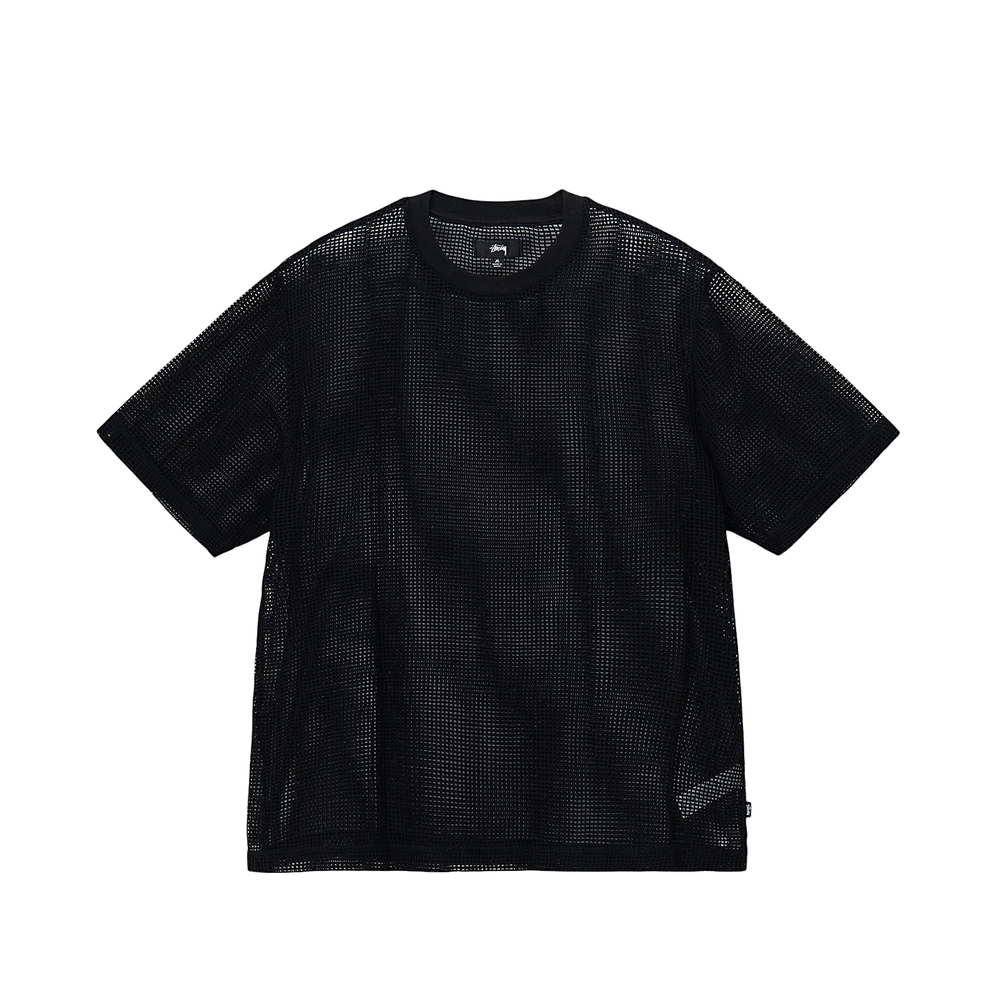 Stüssy crewneck S/S Cotton Mesh black