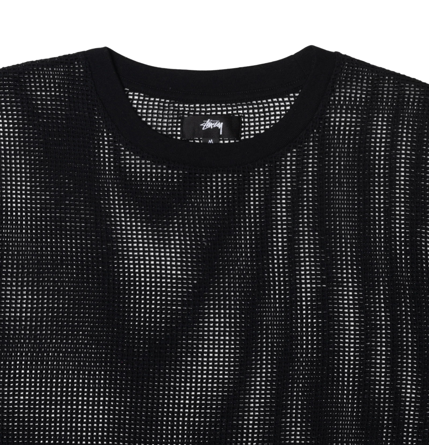 Stüssy crewneck S/S Cotton Mesh black