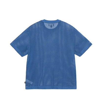 Stüssy crewneck S/S Cotton Mesh ocean blue