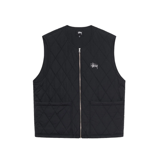 Stüssy jacket Diamond Quilted Vest black