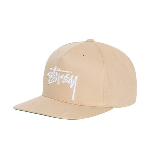 Stüssy cap Big Stock Point Crown sand