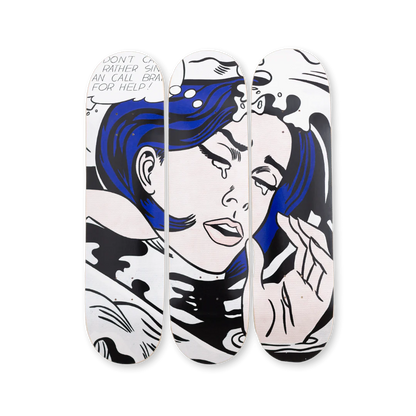 The Skateroom Roy Lichtenstein serie Drowning Girl