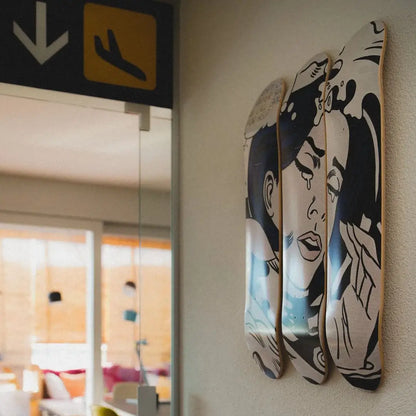 The Skateroom Roy Lichtenstein serie Drowning Girl