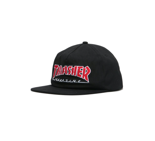 Thrasher Outlined snapback cap black