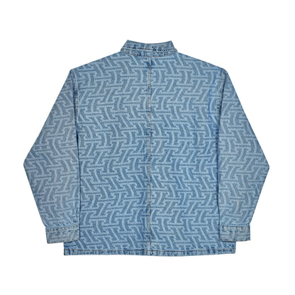 Hélas Wave Denim jacket light blue