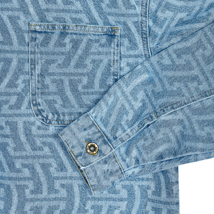 Hélas Wave Denim jacket light blue