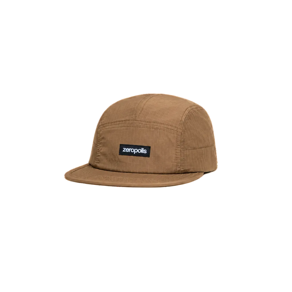 Zeropolis Nylon Ripstop 5 panels cap brown