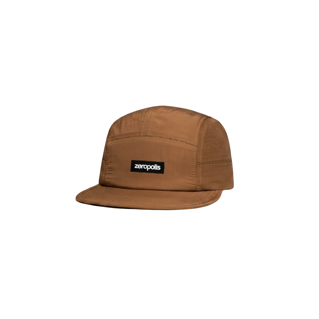 Zeropolis Nylon Ripstop 5 panels cap brown