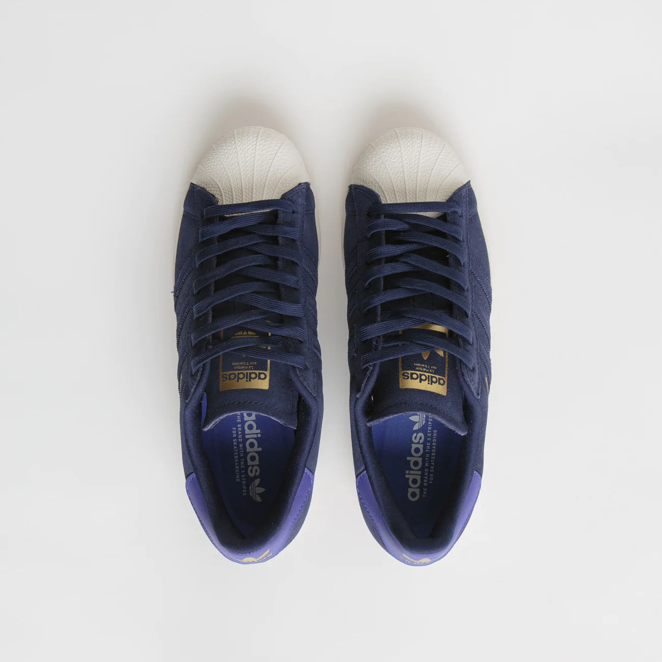 adidas Superstar ADV core black royal blue gold metallic