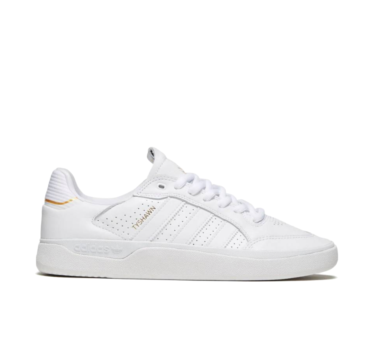 adidas Tyshawn Low white footwear white metallic gold