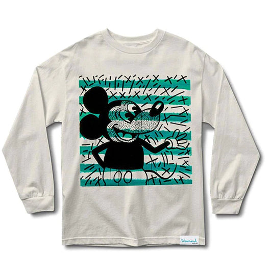 Diamond X Keith Haring X Mickey Mouse tee L/S Box white