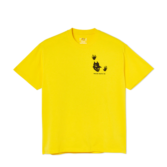 Polar Skate Co tee Demon yellow