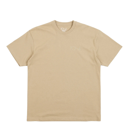 Polar Skate Co tee Stroke Logo antique gold