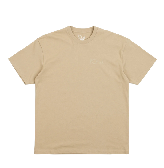 Polar Skate Co tee Stroke Logo antique gold