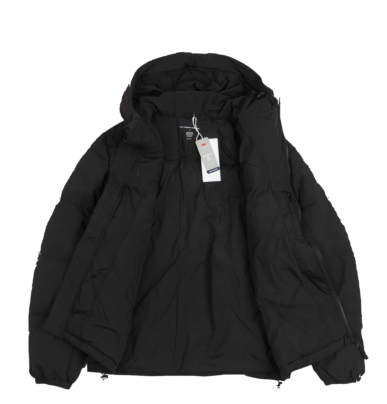 Pop Trading Co Alex Puffer jacket black