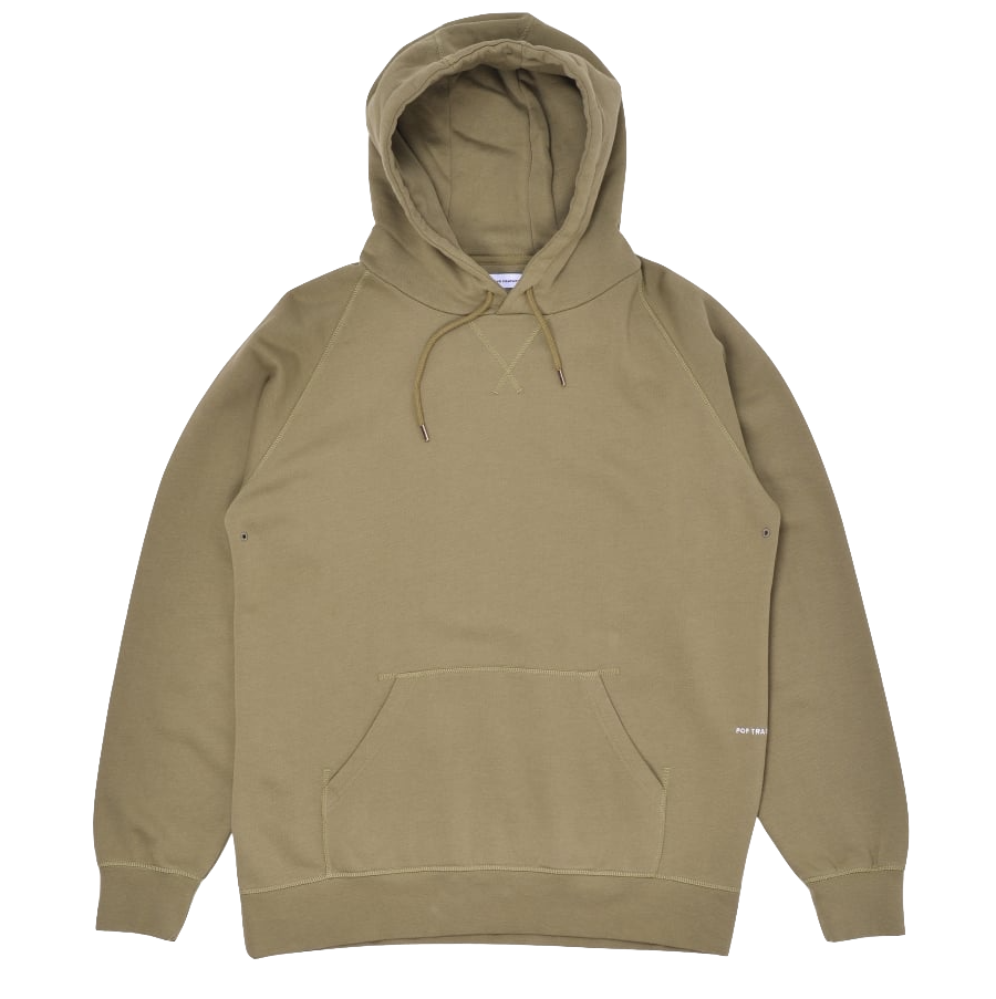 Pop Trading Co Logo hoodie olivine