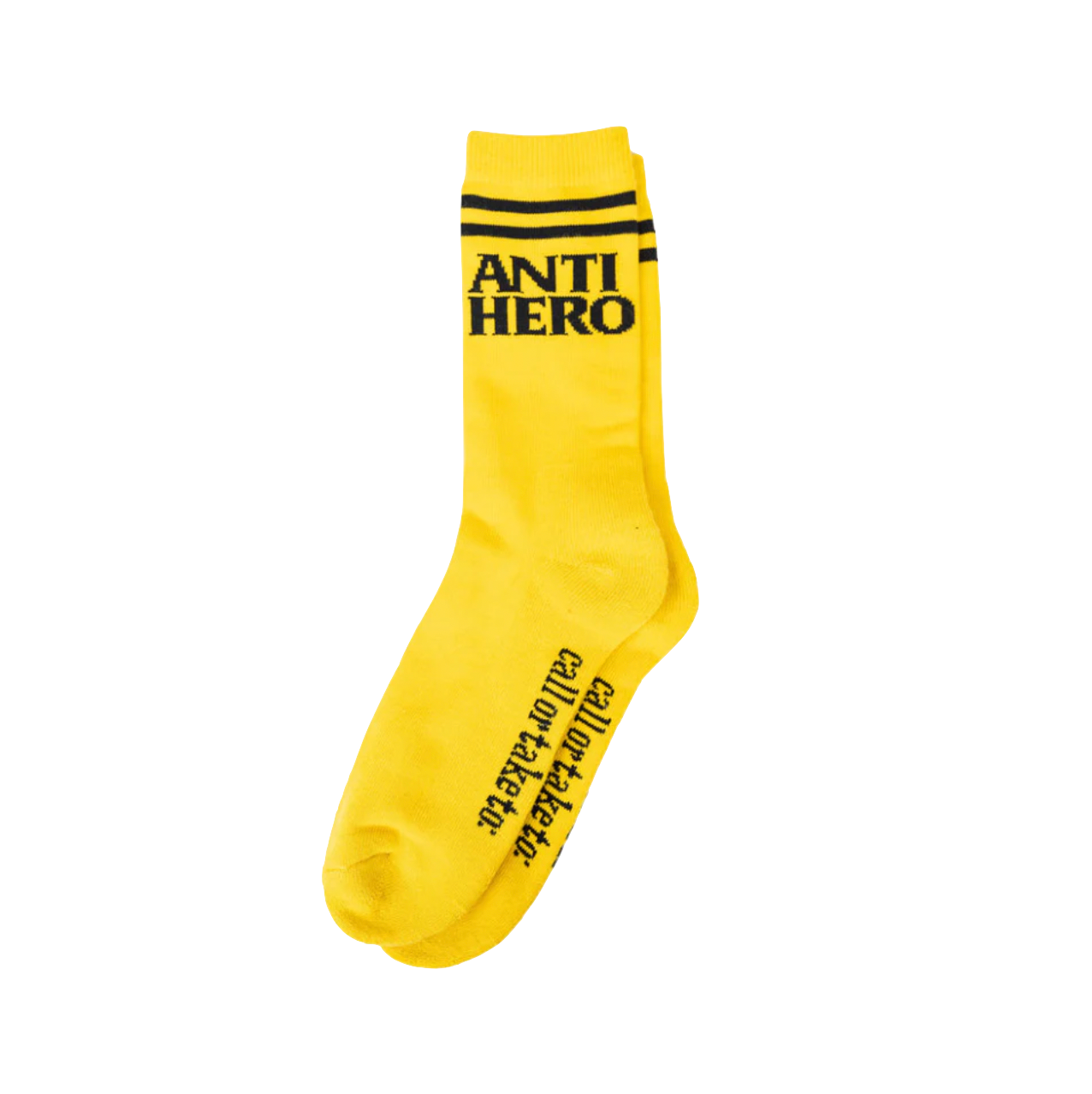 AntiHero socks Black Hero If I Found yellow black