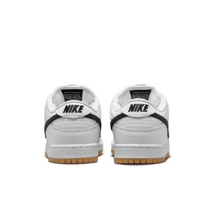 Nike SB Dunk Low Pro white black white gum light brown
