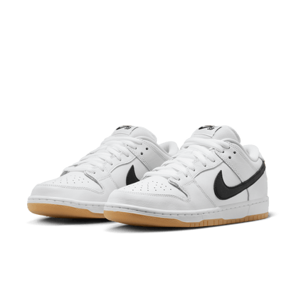 Nike SB Dunk Low Pro white black white gum light brown