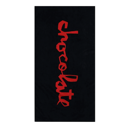Chocolate Chunk beach towel red