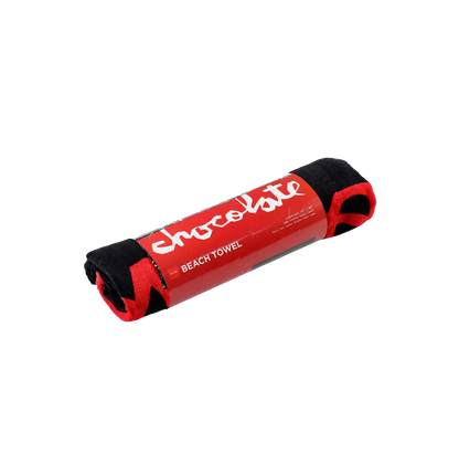 Chocolate Chunk beach towel red
