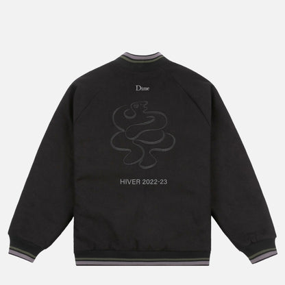 Dime jacket Letterman black