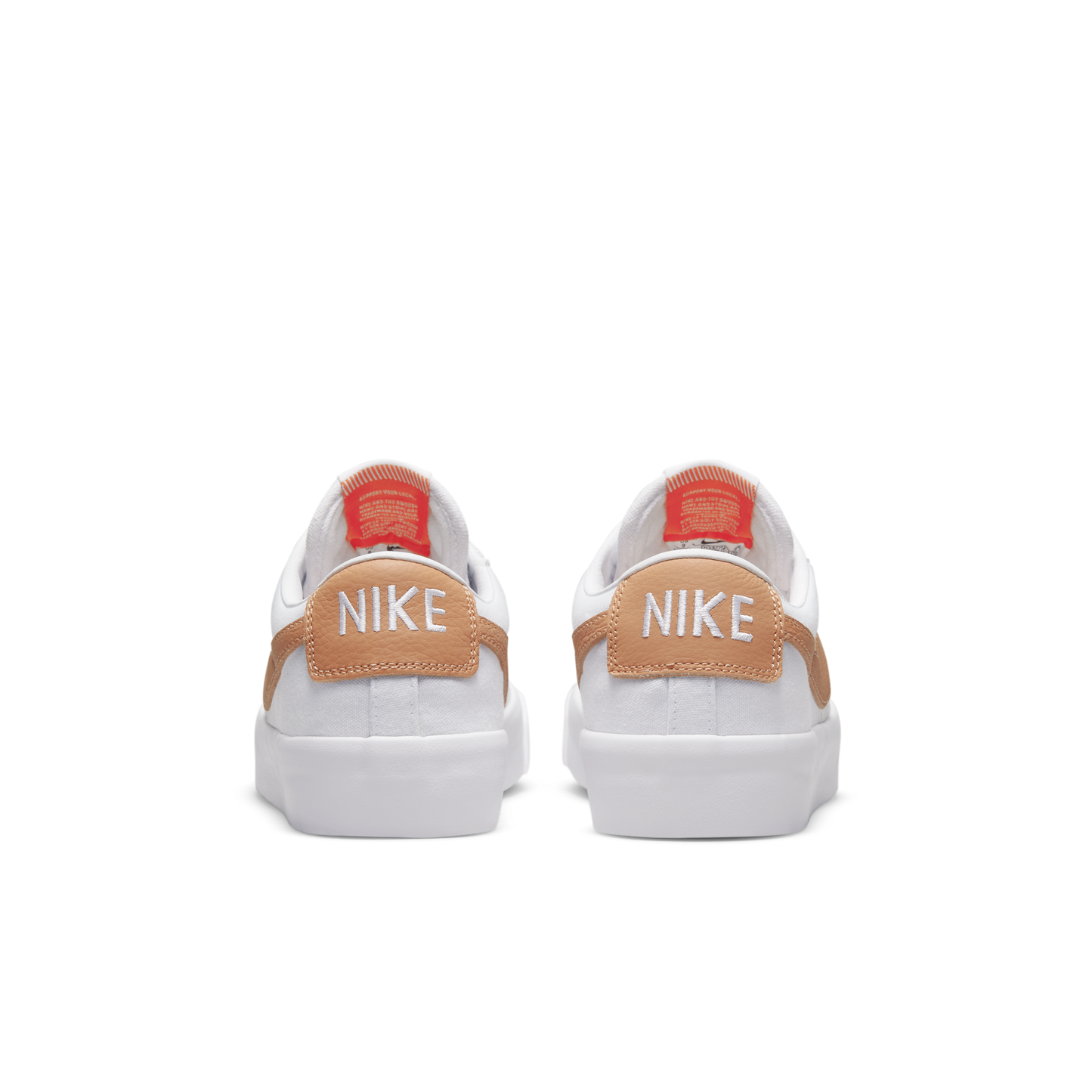 Nike SB Blazer Low Pro GT Orange Label white light cognac