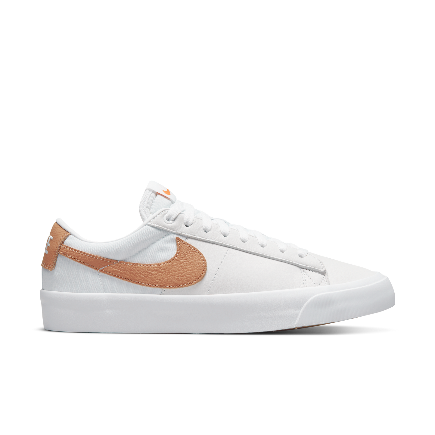 Nike SB Blazer Low Pro GT Orange Label white light cognac