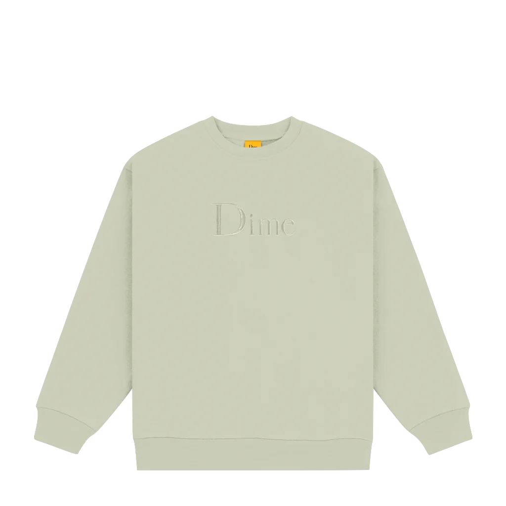 Dime crewneck Classic Logo clay