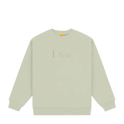 Dime crewneck Classic Logo clay