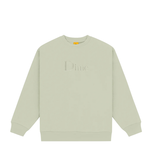 Dime crewneck Classic Logo clay