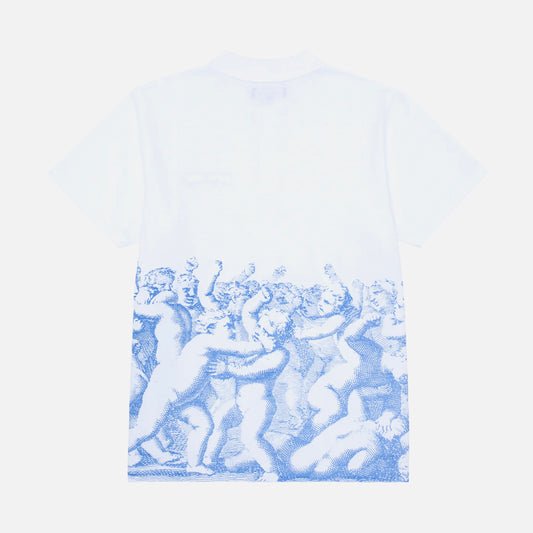 Fucking Awesome polo Cherub Fight white blue