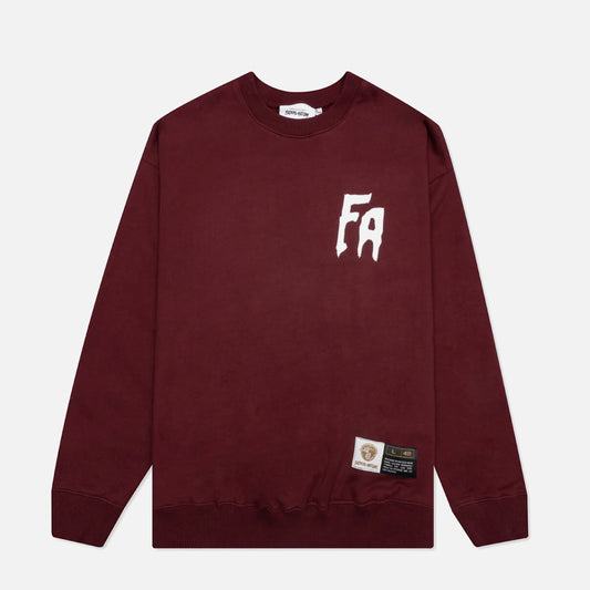 Fucking Awesome crewneck Seduction Of The World maroon
