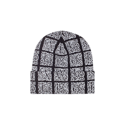 Fucking Awesome beanie Filigree Cuff black