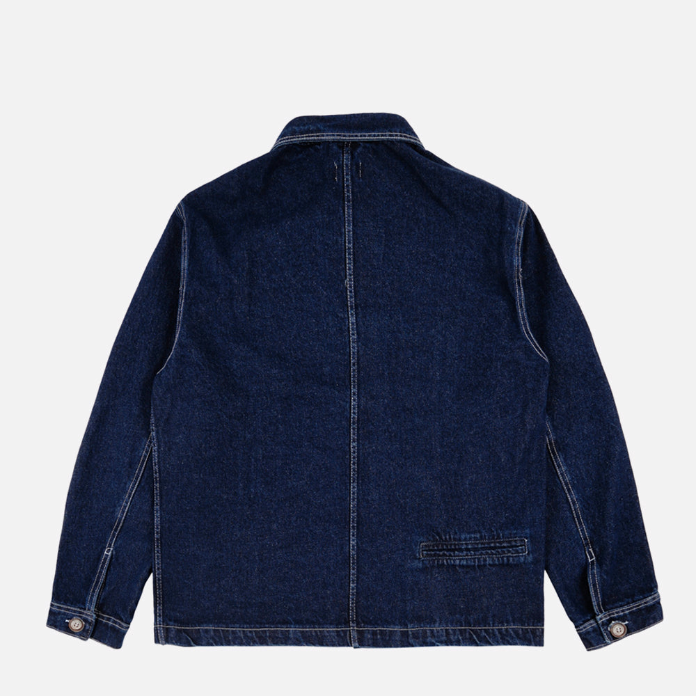 Magenta jacket Atelier blue denim